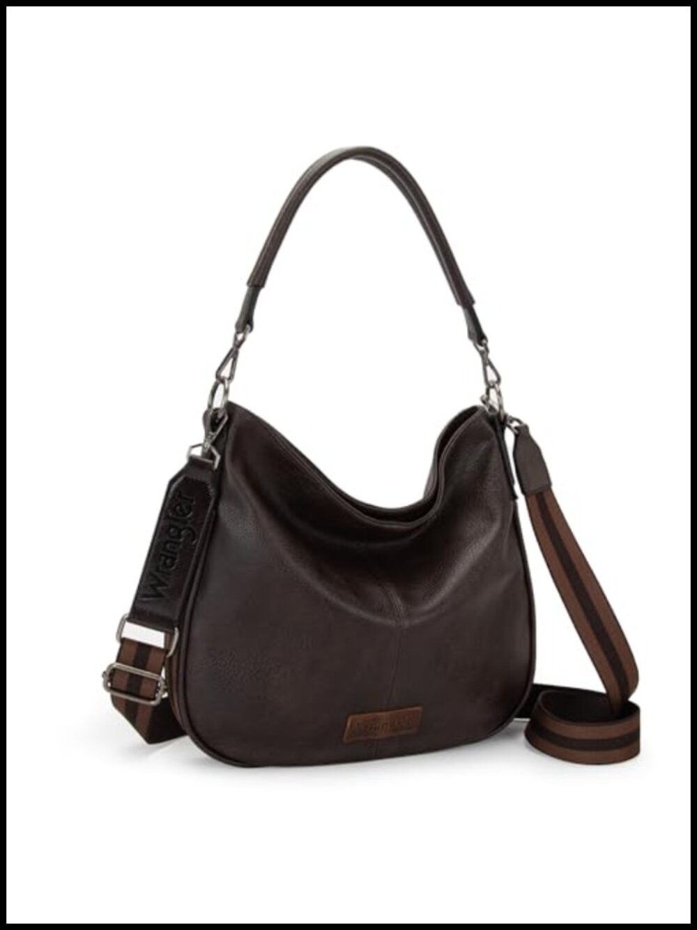 Vegan Leather Hobo Crossbody Shoulder Bag Purse